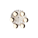 White Gilded Brooch by Sylvsmidja