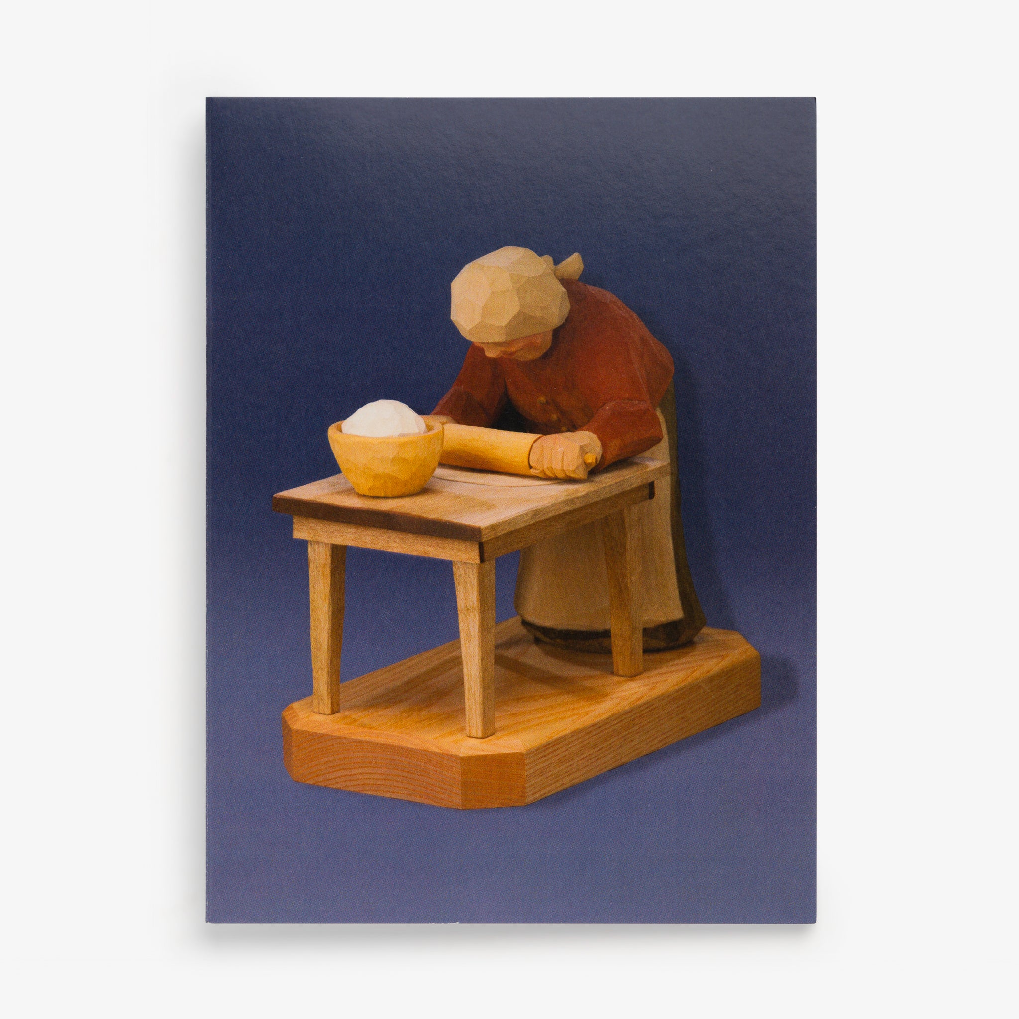 Flat-Plane Figure Carving by Harley Refsal - Vesterheim Collection Card Set
