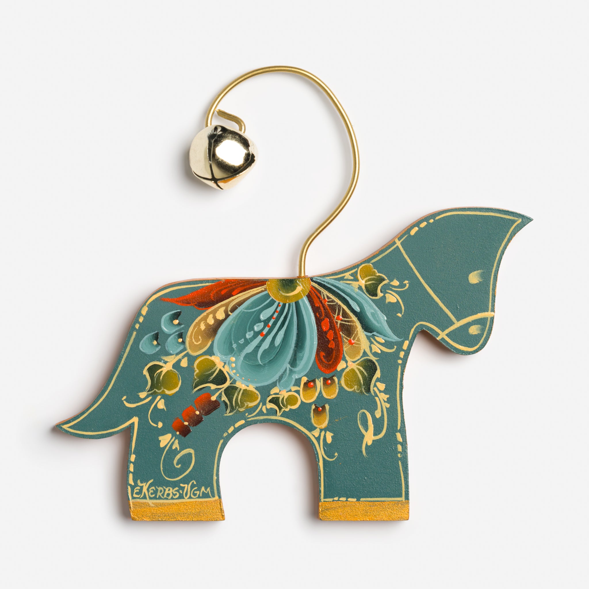 Hanging Ornaments with Rosemaling by Ellen Kerbs