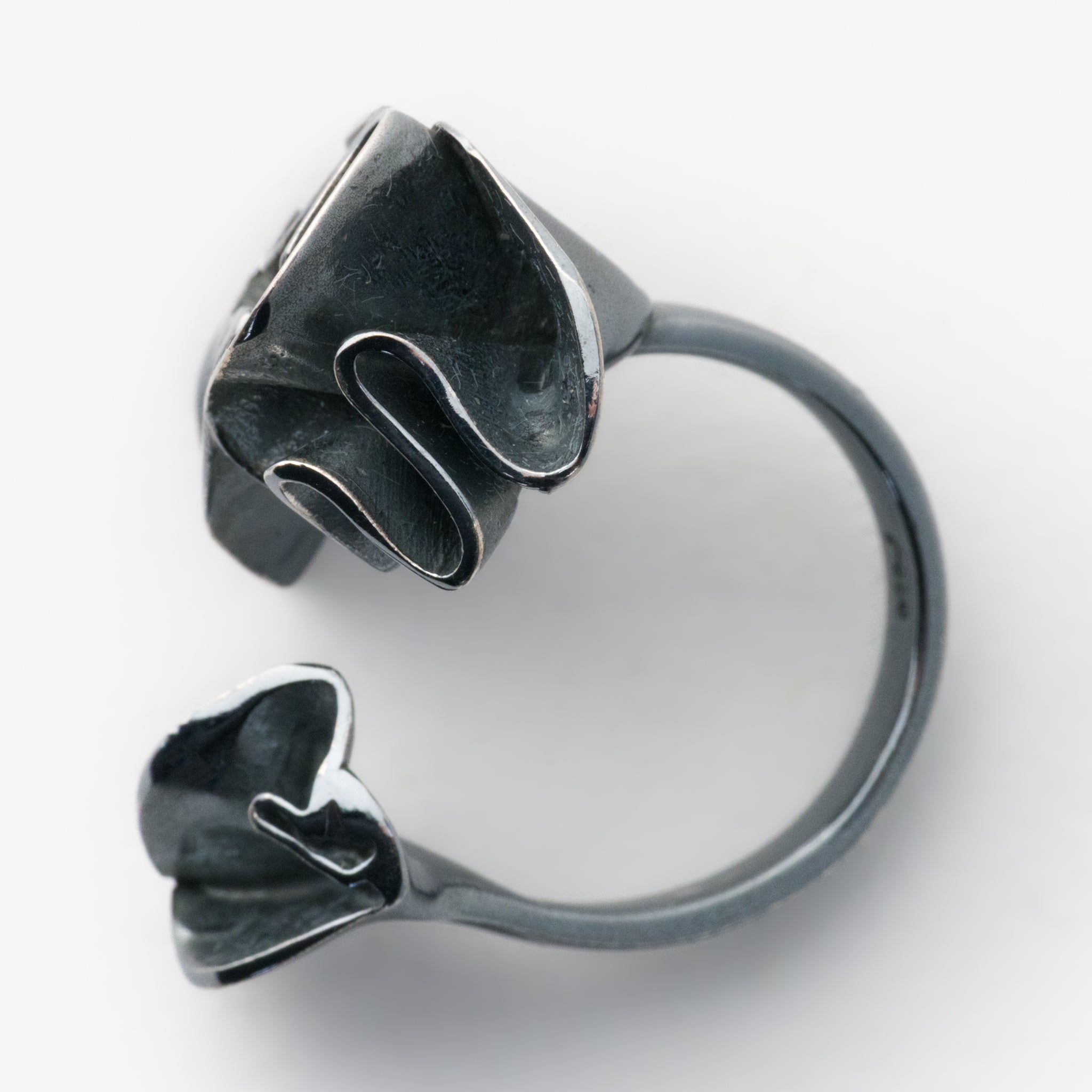 Oxidized Silver Ring by Sylvsmidja