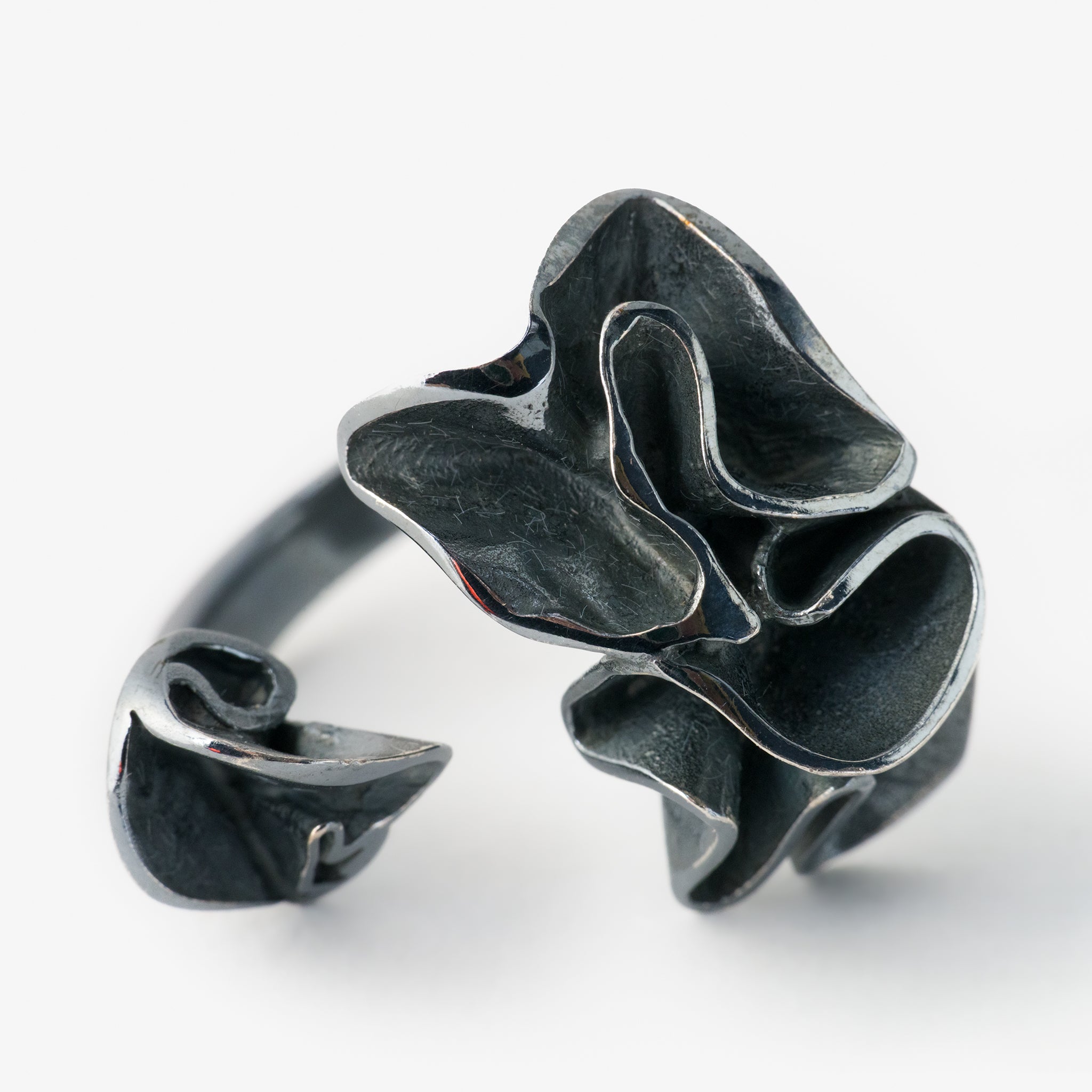 Oxidized Silver Ring by Sylvsmidja
