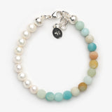 Bracelet with Pearls, Stone, and Silver by Sylvsmidja