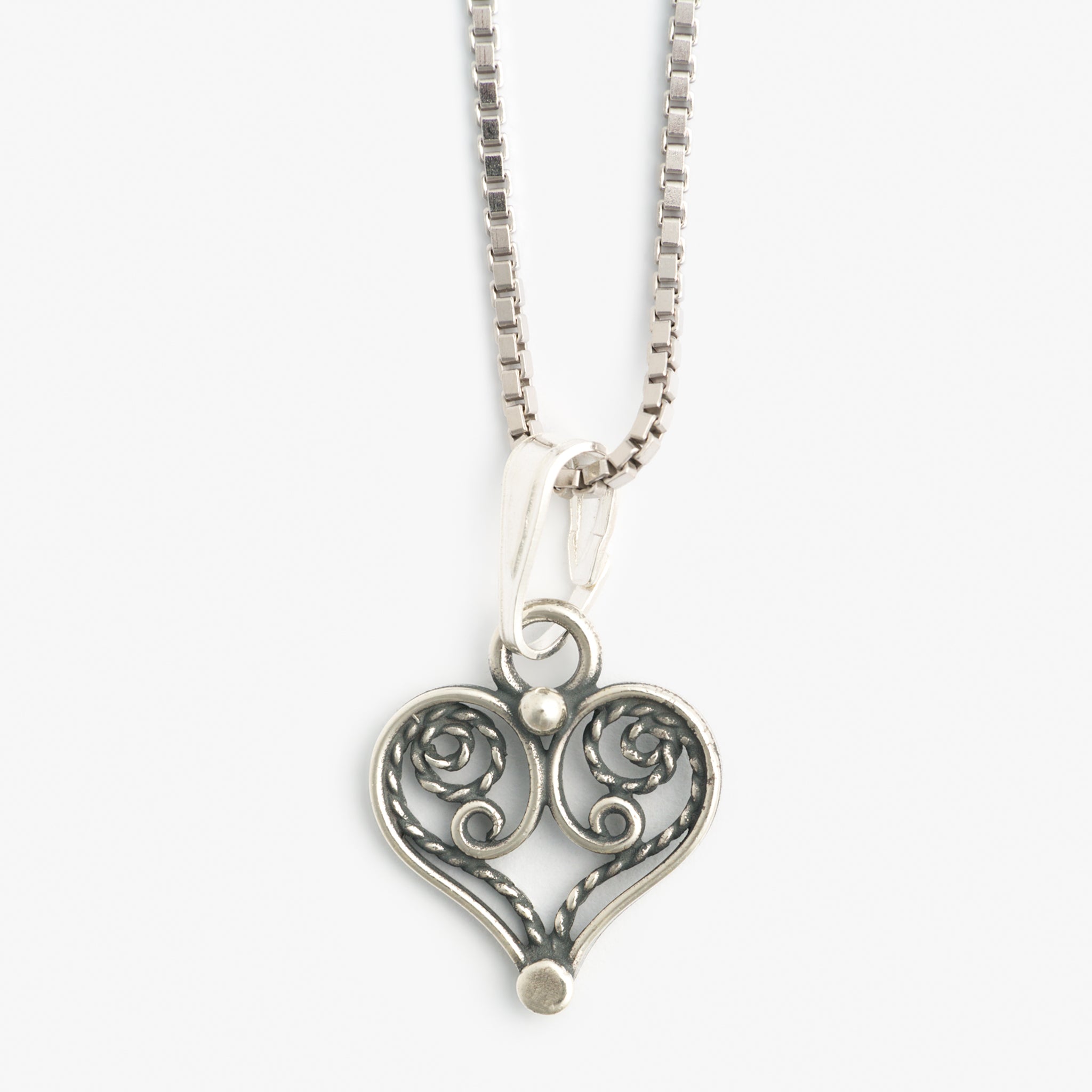 Small Heart Necklace by Sylvsmidja