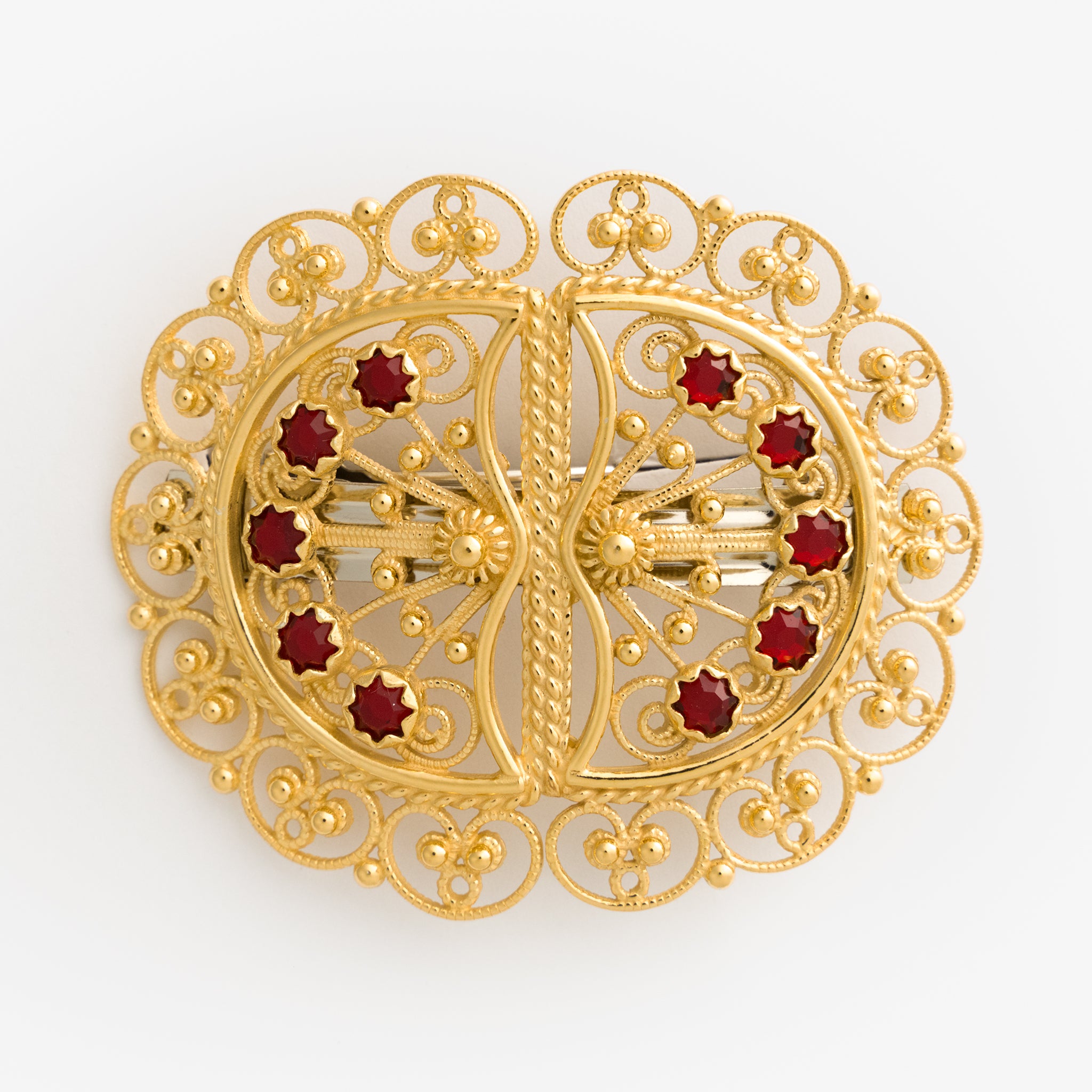 Hairpin with Red Stones by Sylvsmidja