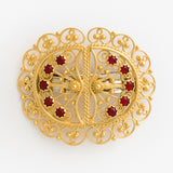 Hairpin with Red Stones by Sylvsmidja