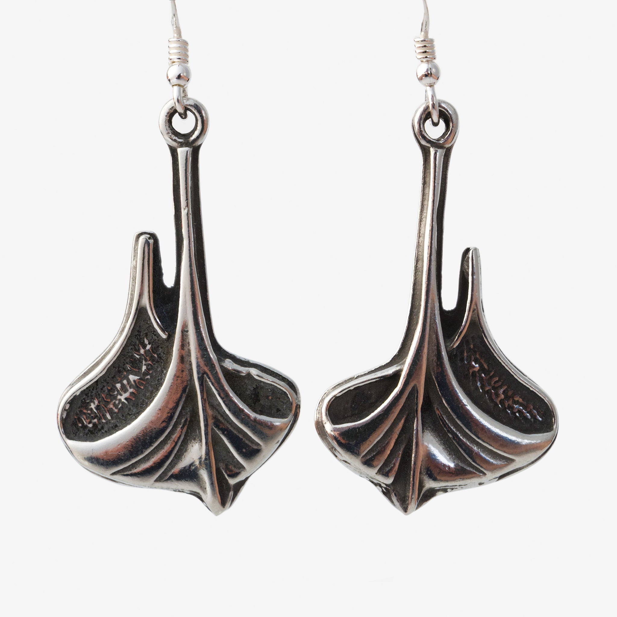 Pewter Viking Ship Earrings