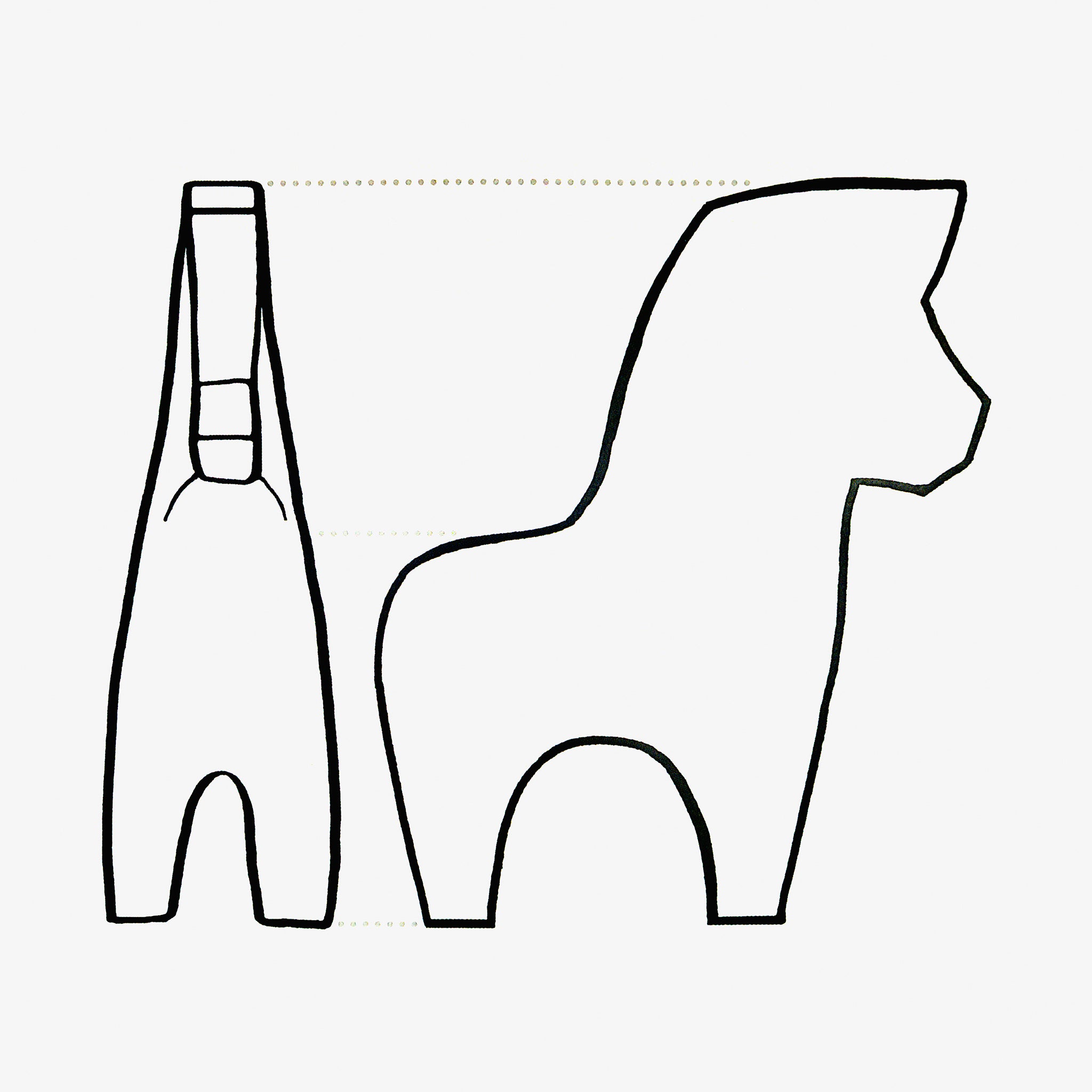 Horse Named Tiny Blank by Harley Refsal