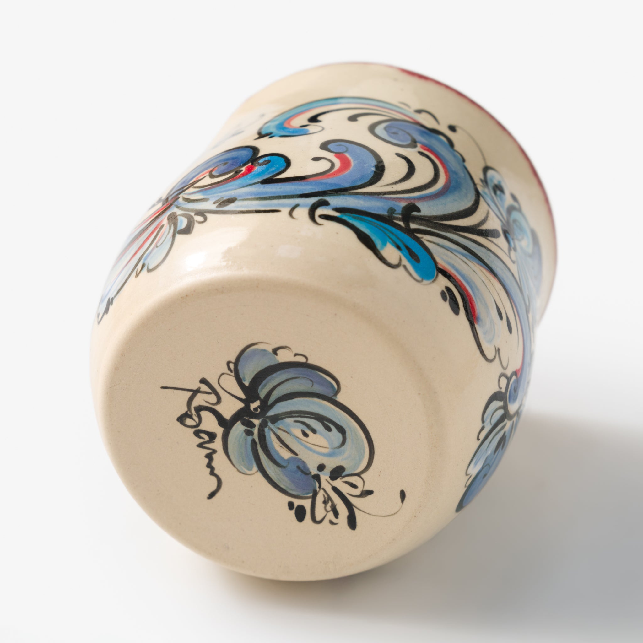 Cup with Rosemaling by Rachael Saum