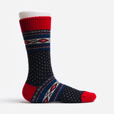 Wool Wear Scandi Knit Navy Socks