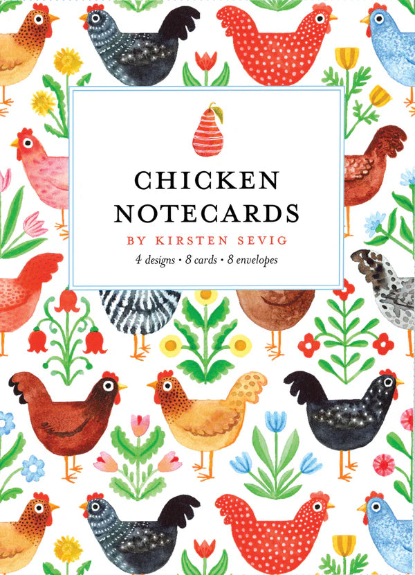 Chicken Notecards by Kirsten Sevig