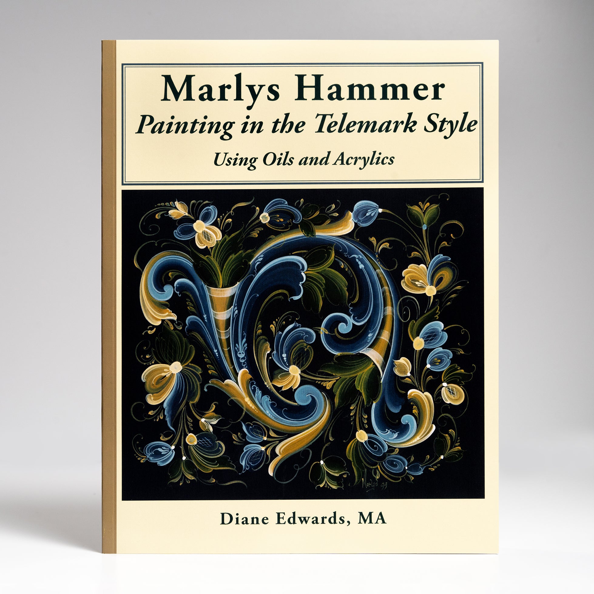 Marlys Hammer Painting in the Telemark Style by Diane Edwards