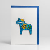 Dala Horse Card by Iconic Quilling