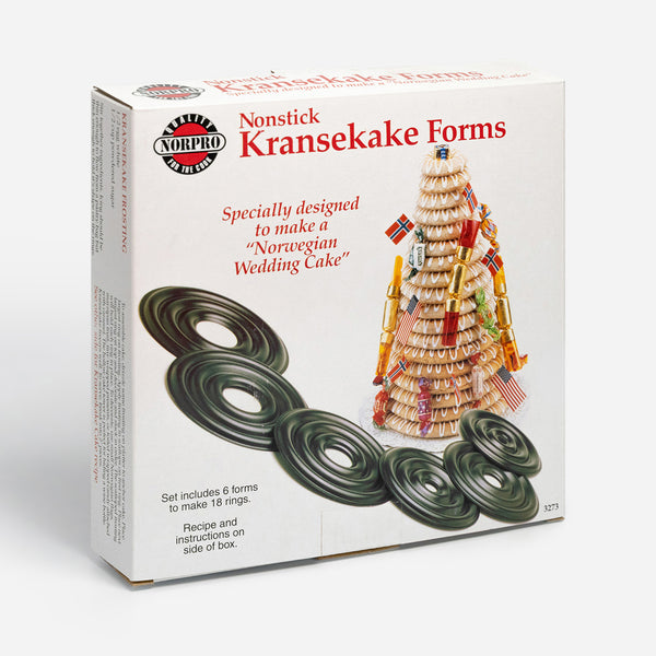 NORPRO Nonstick Kransekake Norwegian Wedding Cake Non-stick Forms to Make  18 Rings 3273 