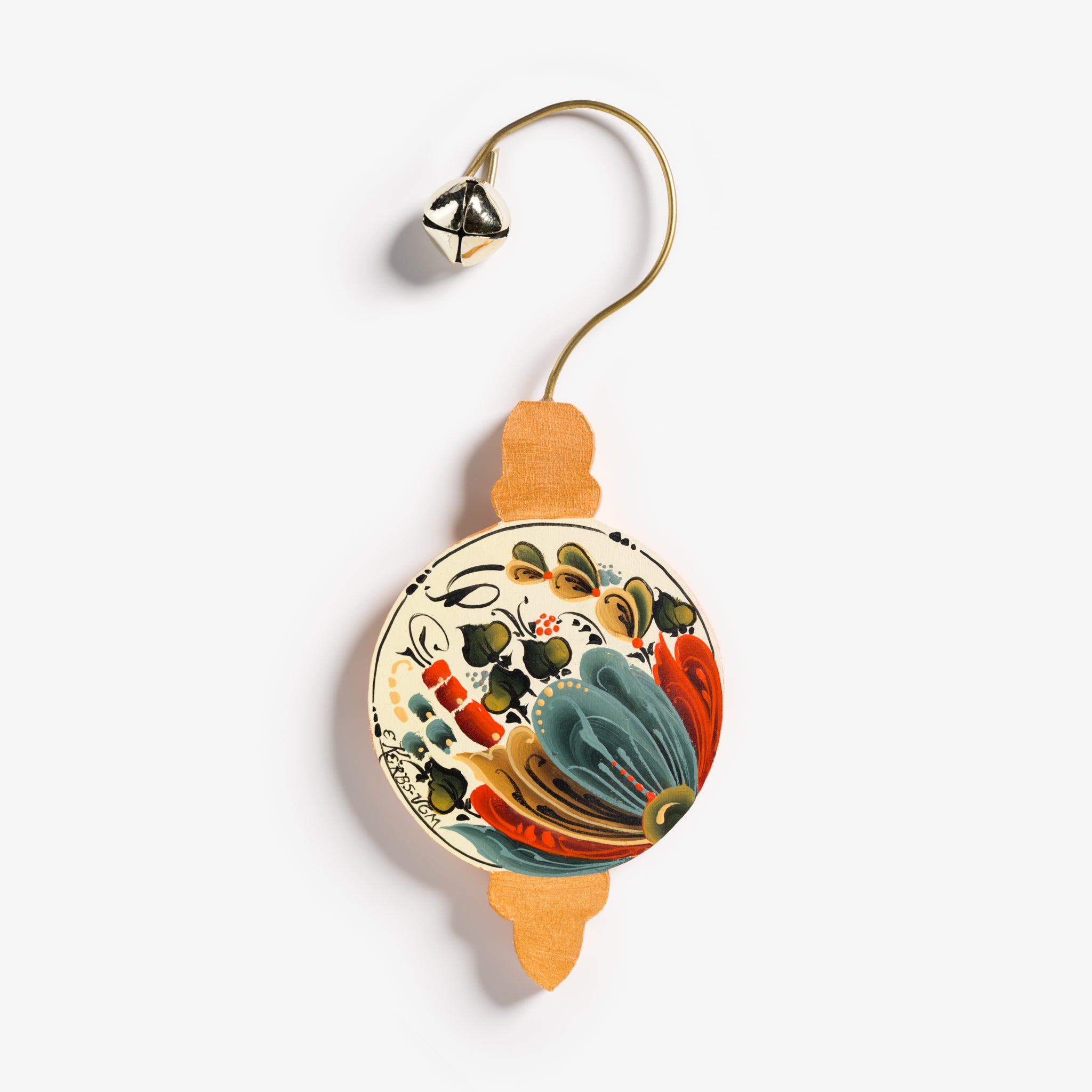 Hanging Ornaments with Rosemaling by Ellen Kerbs