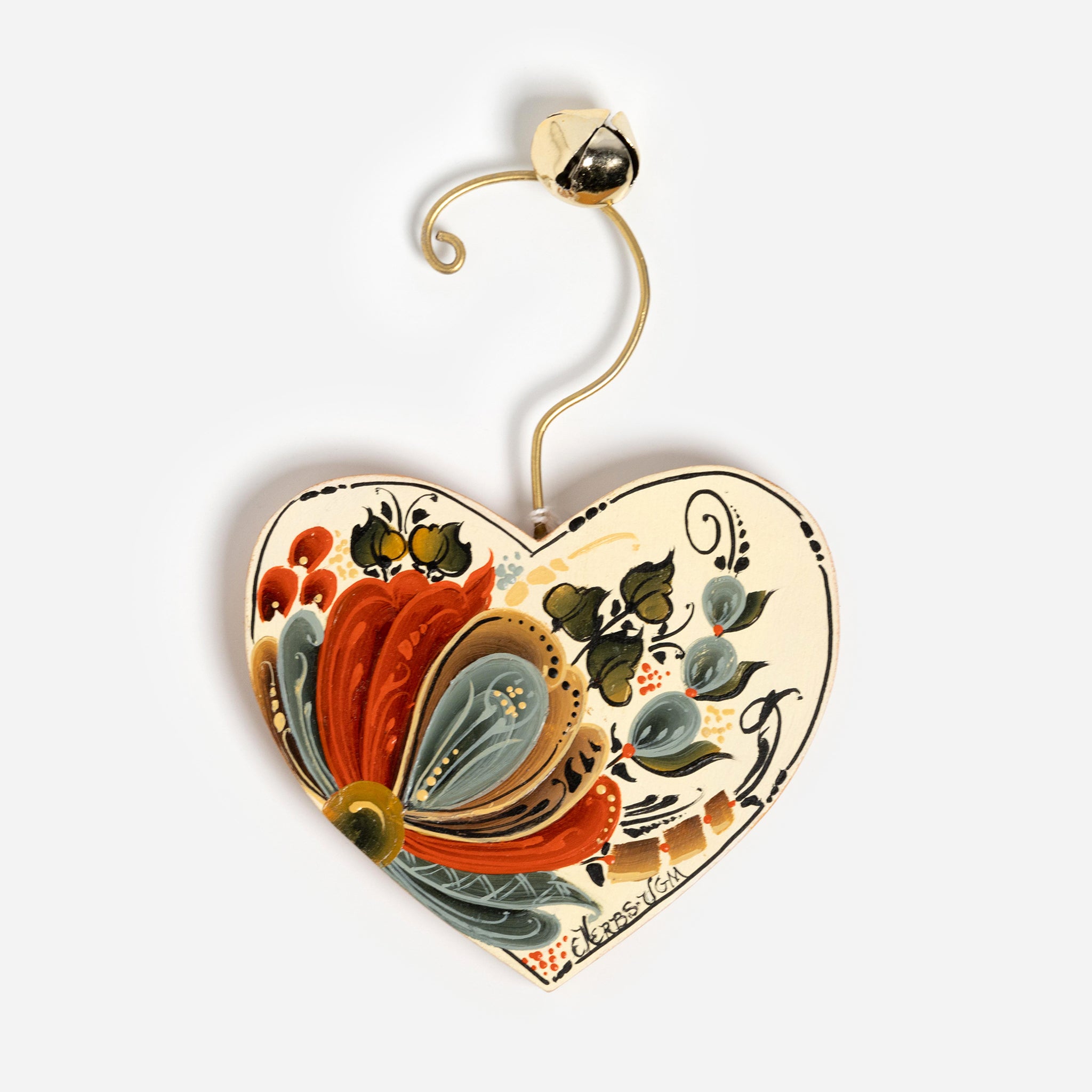 Hanging Ornaments with Rosemaling by Ellen Kerbs