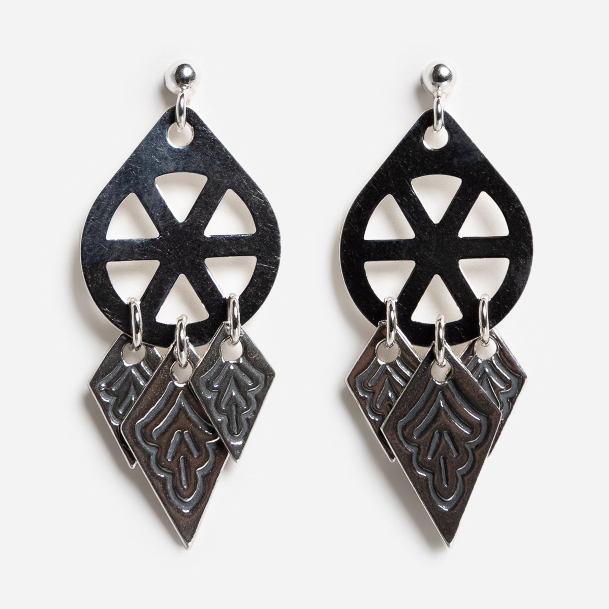 Trøndelag  Oxidized Earrings by Sylvsmidja