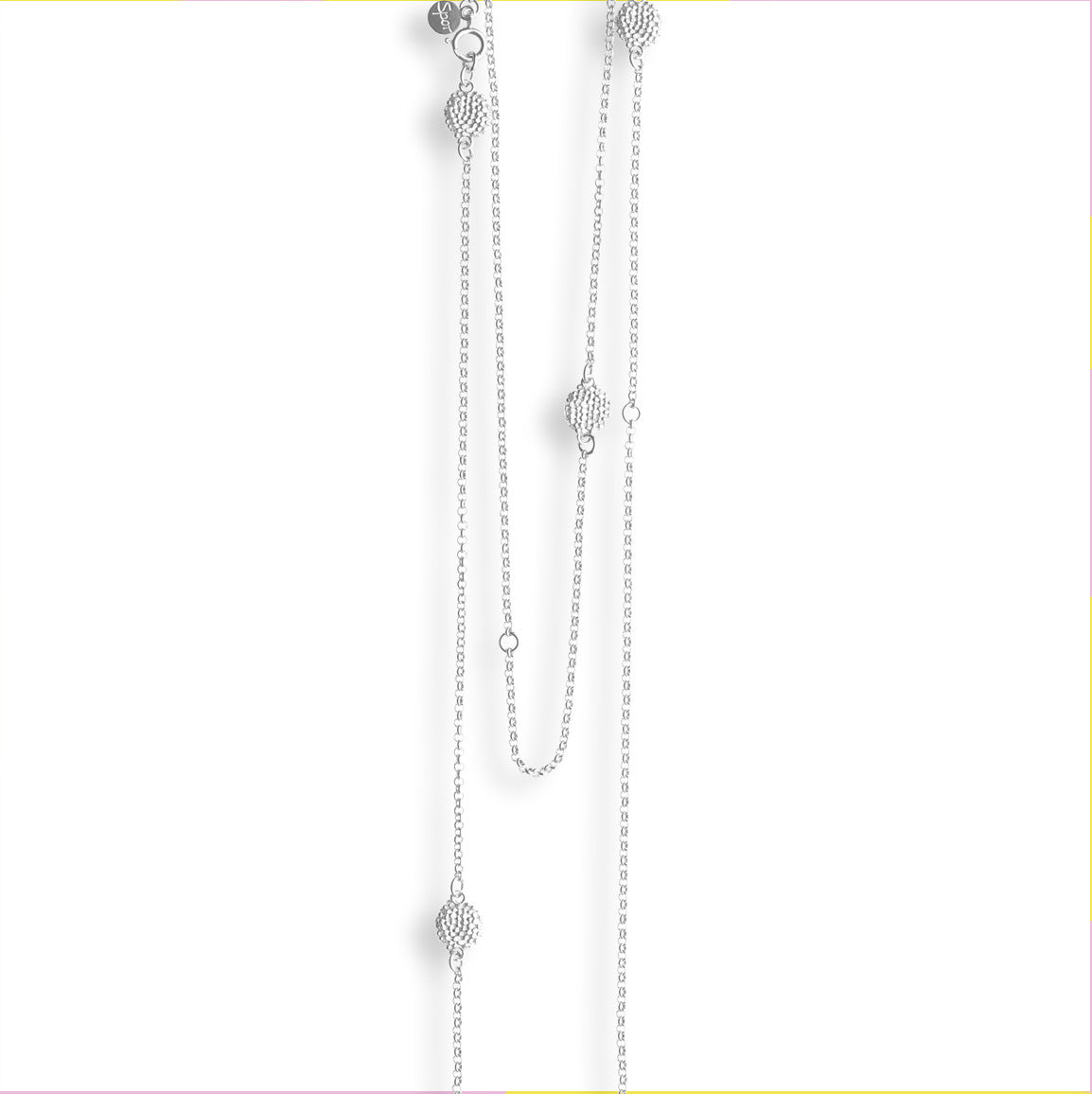 Silver Necklace by Sylvsmidja - 51 inches