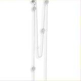 Silver Necklace by Sylvsmidja - 51 inches