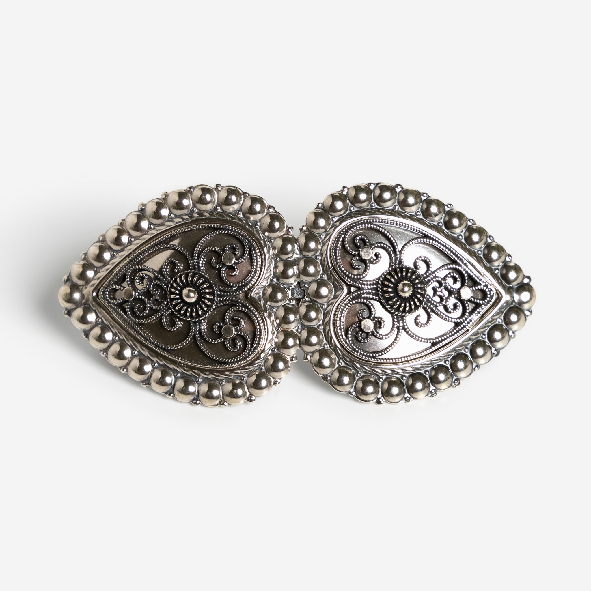 Silver Heart Hair Clip by Sylvsmidja