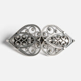 Small Heart Filigree Hair Clip by Sylvsmidja