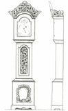 Amrud Acanthus Carving Pattern #54- Klokkekasse (Grandfather Clock) Default Title