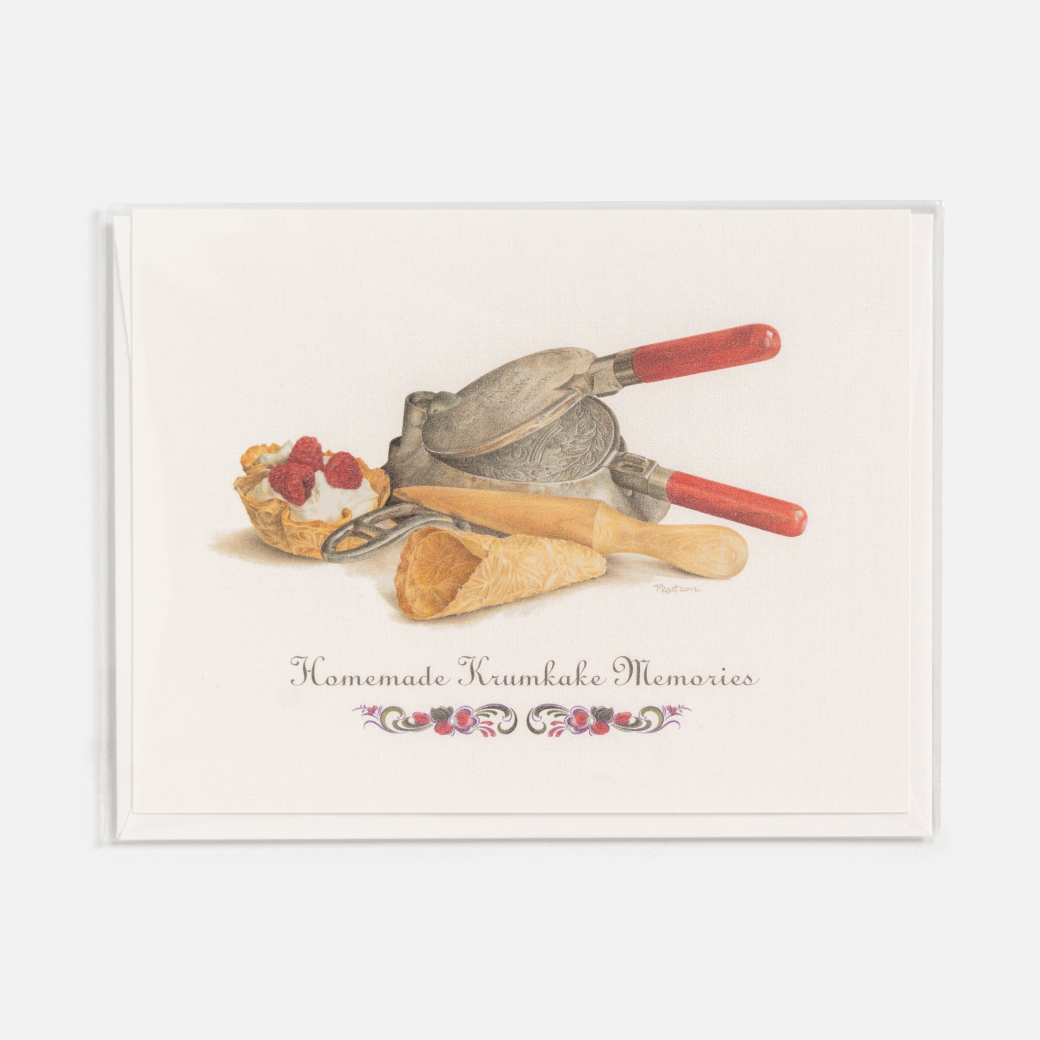 Krumkake Memories Notecard by Tim Trost