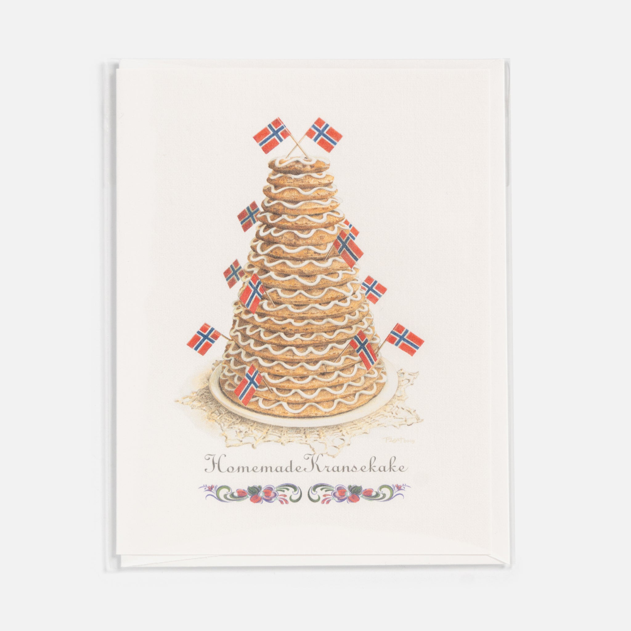 Kransekake Memories Notecard by Tim Trost