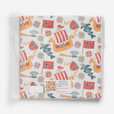Norway Flag Viking Ship Gift Wrap
