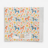 Dala Horses Flowers Gift Wrap