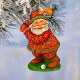 Golfer Santa Ornament by G.Debrekht