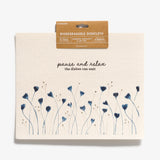 Blue Wildflowers Extra Large Biodegradable Dish Cloth