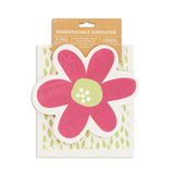 Fresh and Clean Flower Shaped Biodegradable Dish Cloths Set of 2