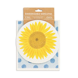 Clean House Sunflower Shaped Biodegradable Dish Cloths Set of 2