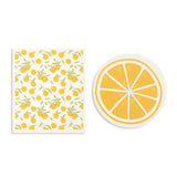 Orange Citrus Shaped Biodegradable Dish Cloths Set of 2