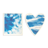 Indigo Heart Shaped Biodegradable Dish Cloths Set of 2