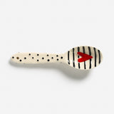 Wide Stripe Candy Bowl with Spoon Set