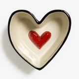 Red Heart Dish by Tracy Pesche