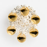 White Gilded Brooch by Sylvsmidja