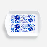 Small Tray Blue Folk Art