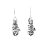 Silver Nordic Mitten Earrings