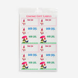 God Jul Gnome Labels