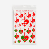 Heart Basket Decals