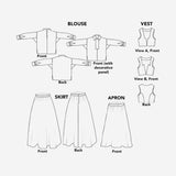 Norwegian Bunad #147 Sewing Pattern from Folkwear