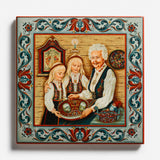 Rosemaling - Trivet Designed By Suzanne Toftey