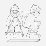 Skier Blank by Harley Refsal
