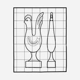 Rooster 1 Blank by Harley Refsal