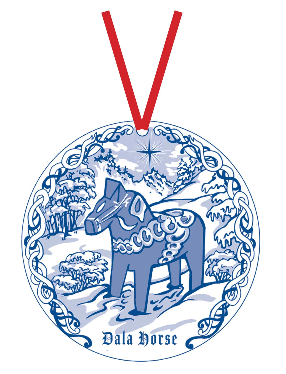 2026 Icons of Scandinavia Holiday Ornament – Dala Horse