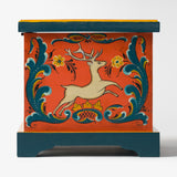 Louise Bath – Hallingdal-style Trunk with Folk Art Animals