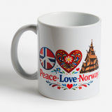 Mug Peace Love Norway