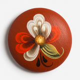 Earrings with Rosemaling by Sally Stromseth